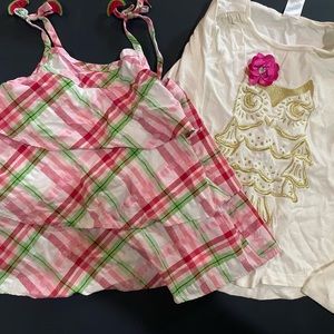 Gymboree size 7. Watermelon tank and Holden owl t